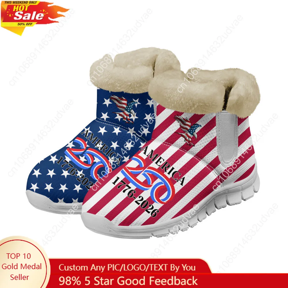 Women Shoes Sneakers - America 250th Anniversary 1776-2026 Plush Shoes