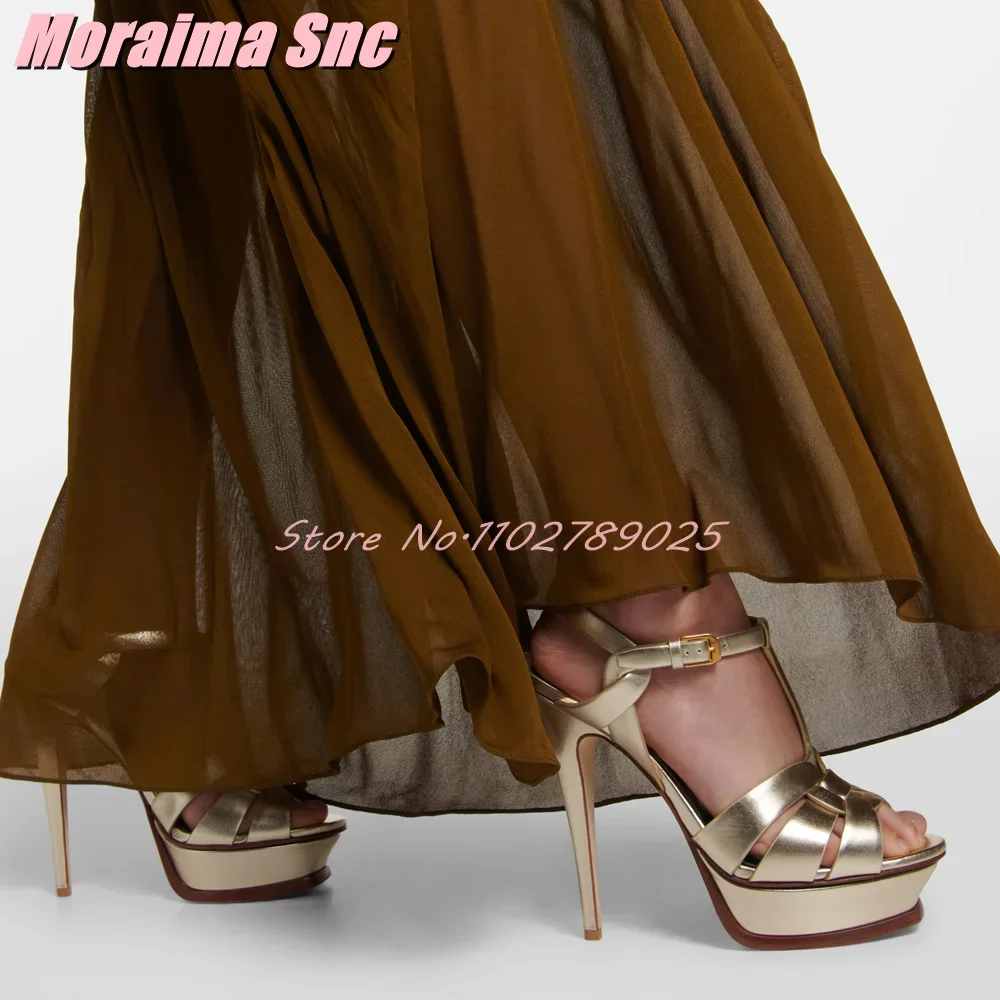 Platform Waeve T-strap Square  - Wide Fit Heels review and price