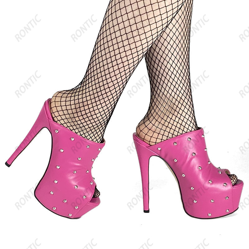 Rontic 2021 Handmade Women Mul - Women Shoes Waterproof review and price