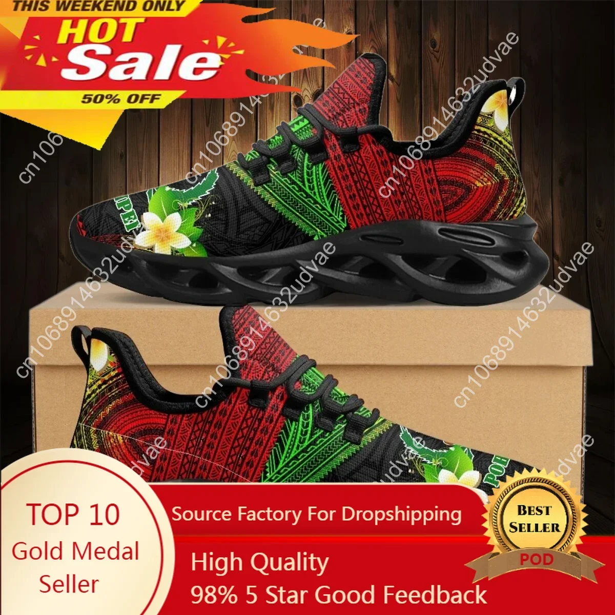Polynesian Pohnpei Plumeria De - Mesh Sneaker Women review and price