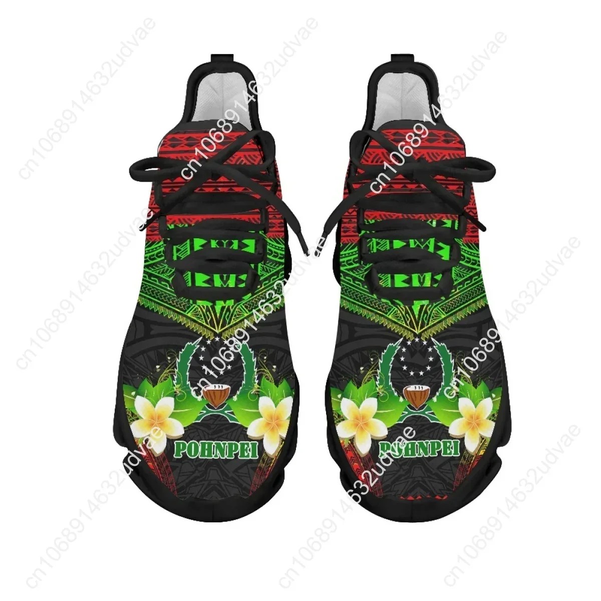 Polynesian Pohnpei Plumeria De - Mesh Sneaker Women review and price