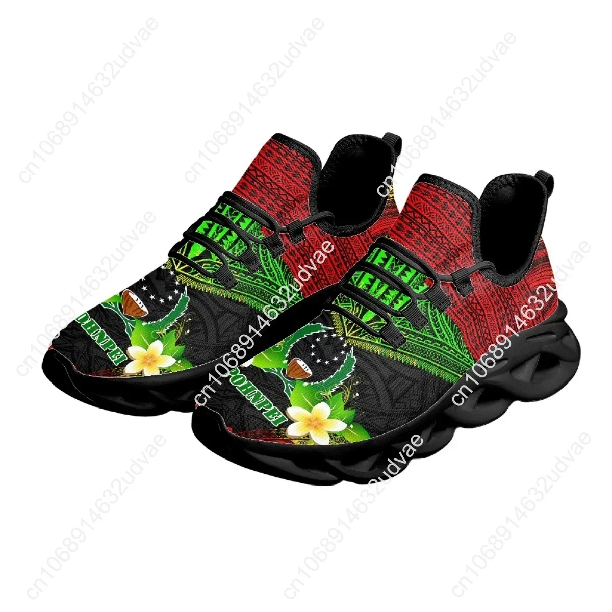 Polynesian Pohnpei Plumeria De - Mesh Sneaker Women review and price