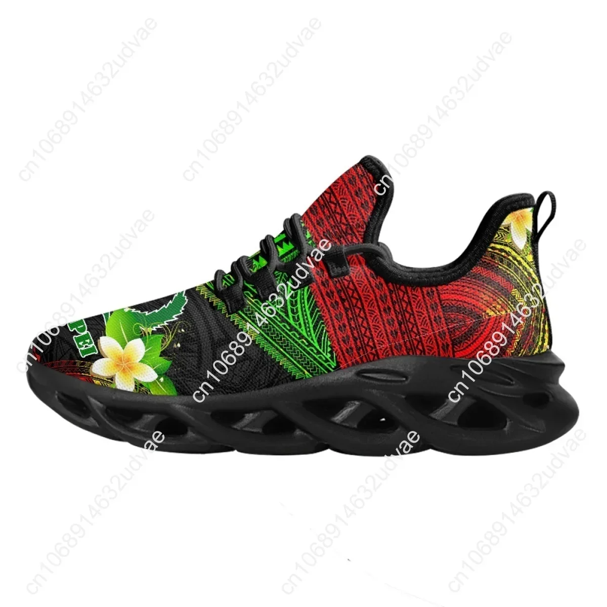 Polynesian Pohnpei Plumeria De - Mesh Sneaker Women review and price