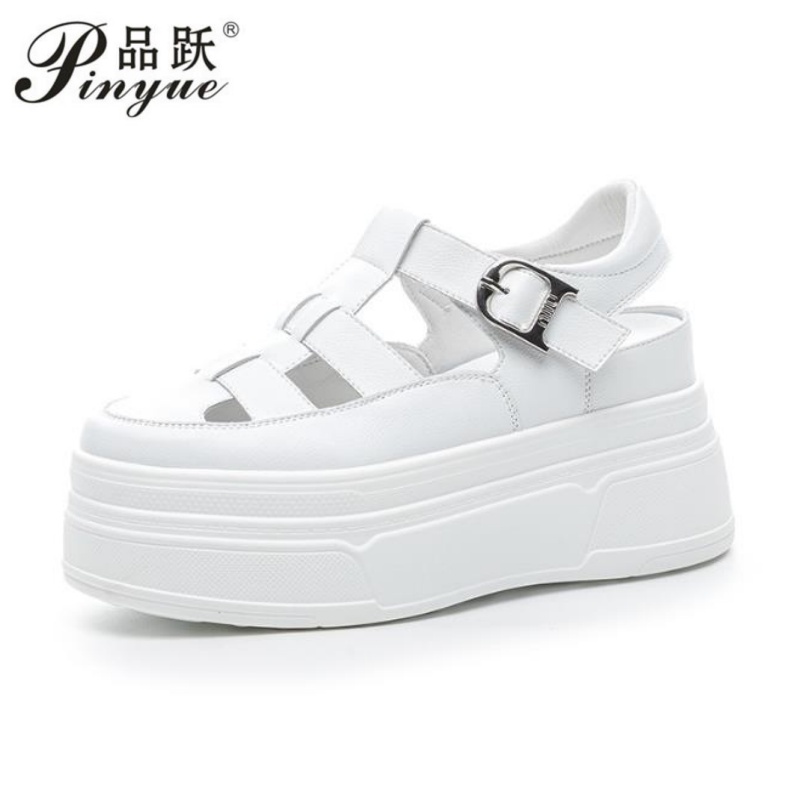 8.5cm Hollow Full Cow Genuine  - Women Shoes Sneakers review and price