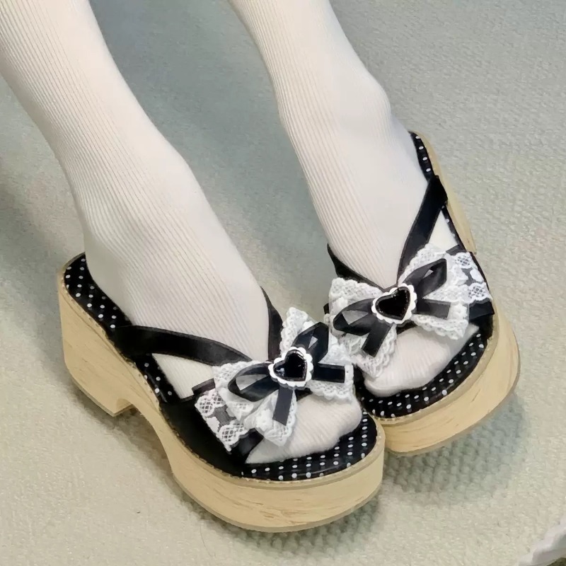 Sweet Bow Wood Grain Thick Bot - Wide Fit Heels review and price