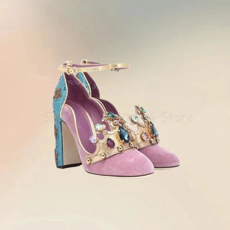Court Style Crystal Crown Desi - Court Heel Pointed review and price