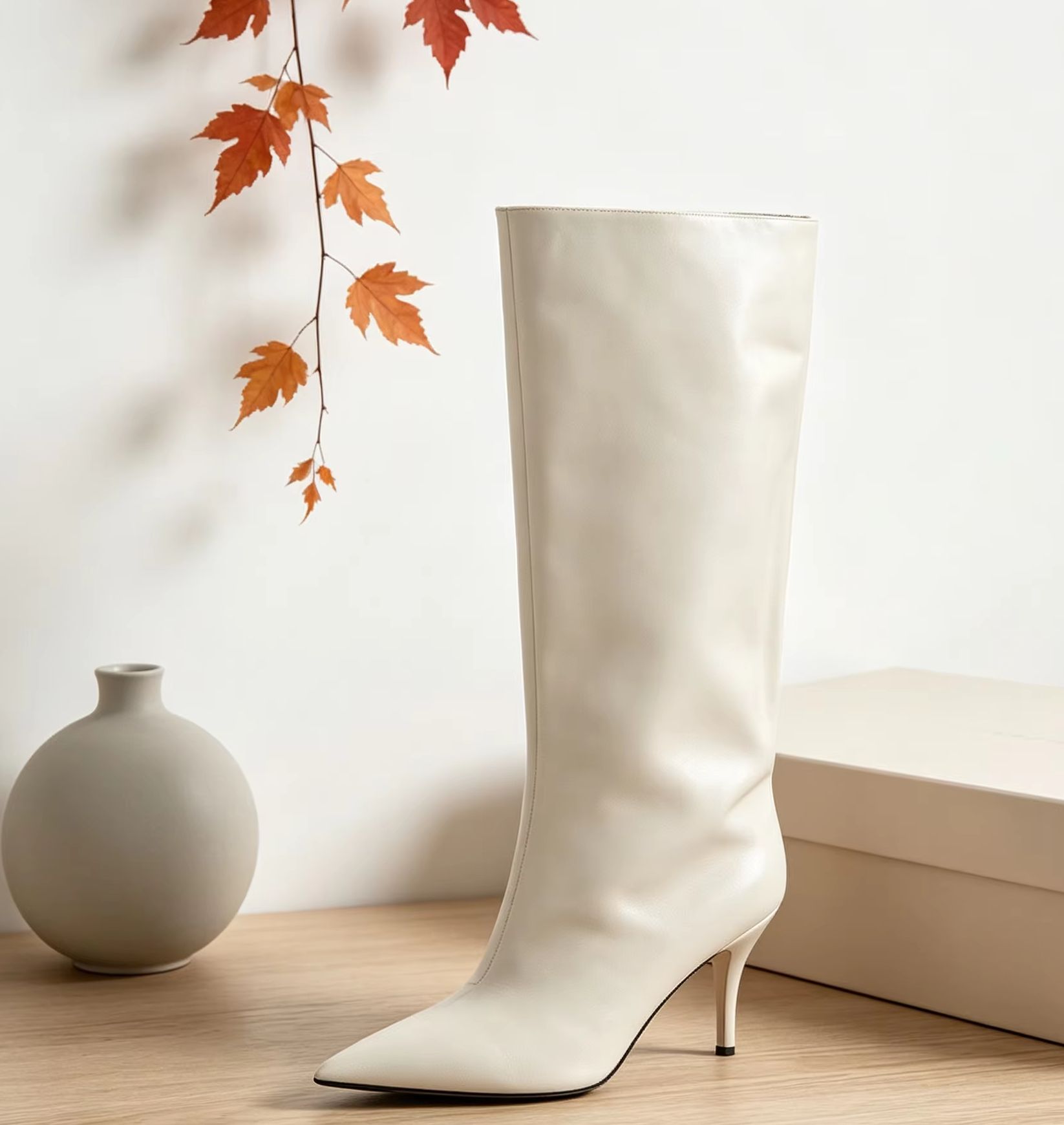 Slouch Wide Cuff Knee High Boo - Wide Fit Heels review and price
