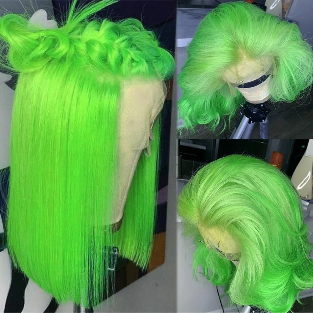 Green Wigs Short Straight Bob  - Women'S Shoes Bobs review and price