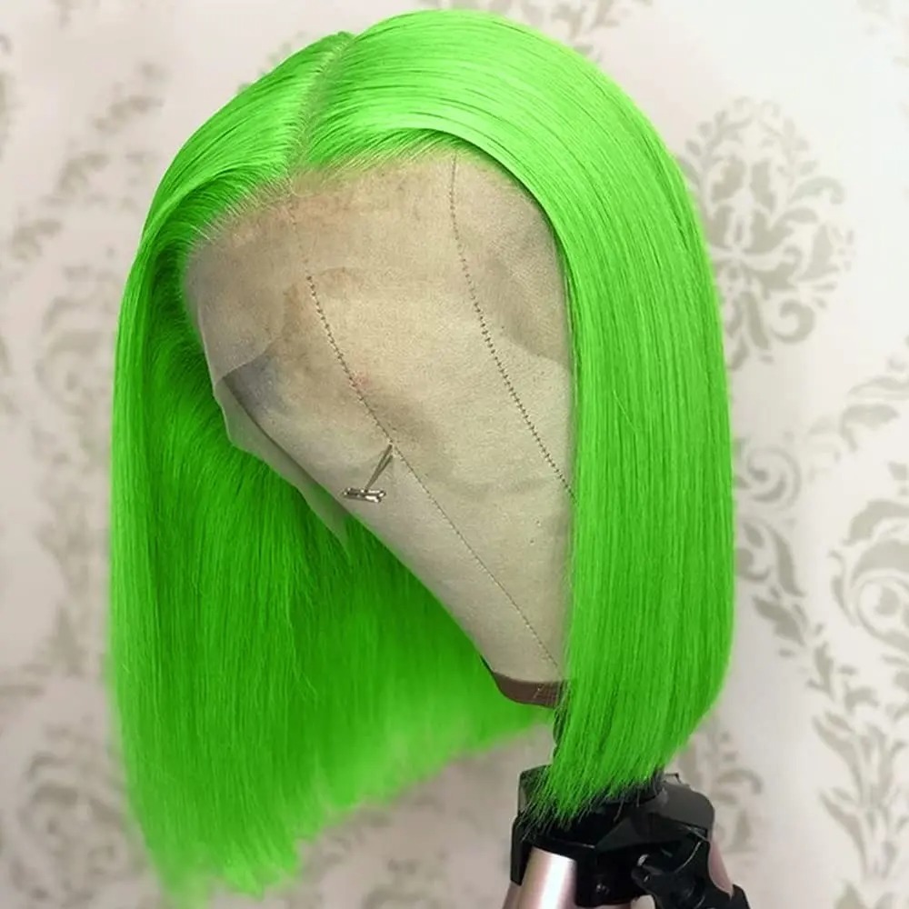 Green Wigs Short Straight Bob  - Women'S Shoes Bobs review and price
