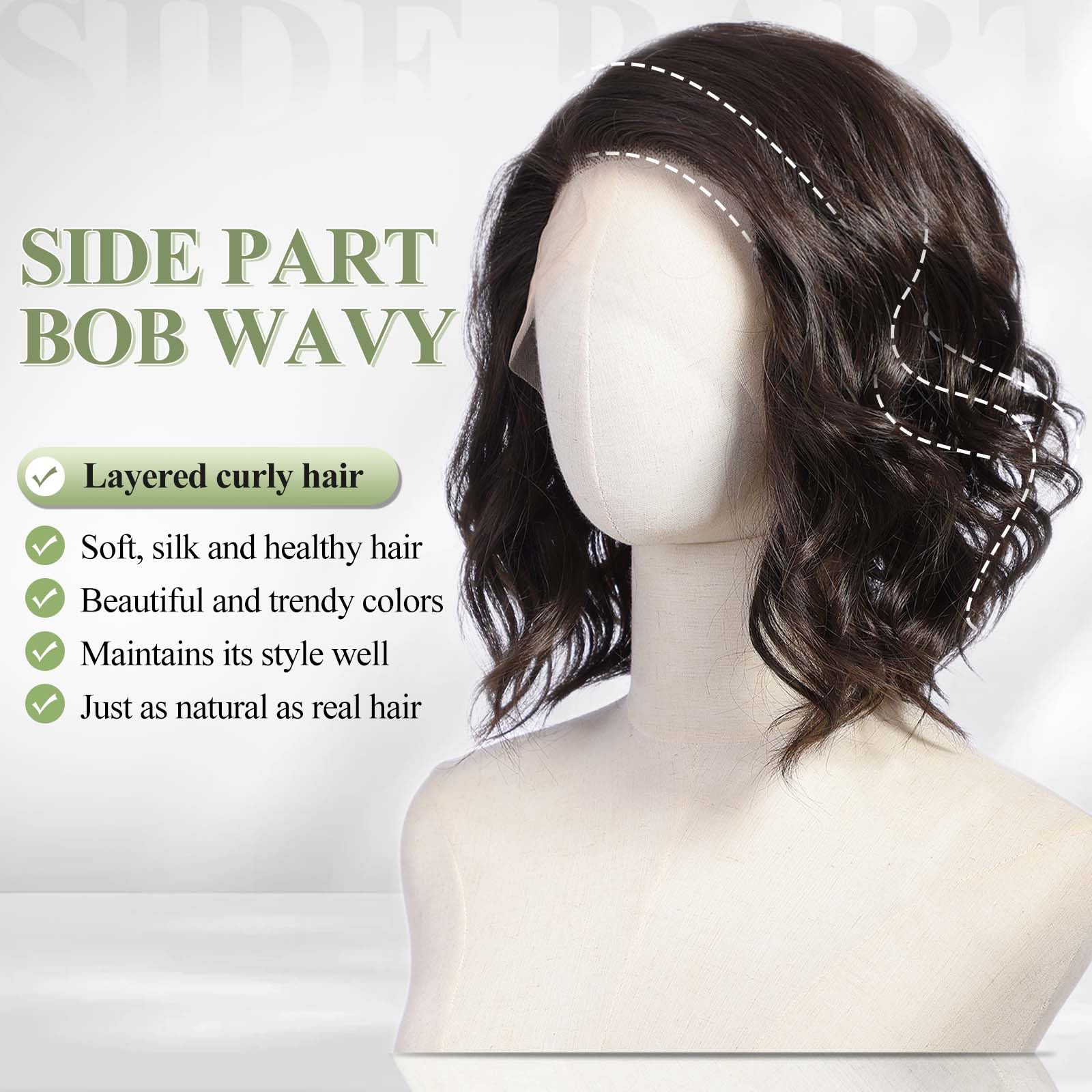 Side Part Wavy Synthetic Wig D - Women'S Shoes Bobs review and price